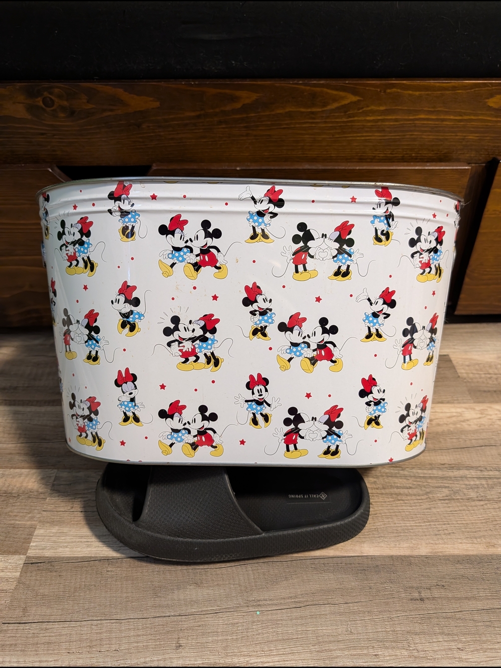 Disney Mickey and Minnie Mouse galvanized metal beverage tub